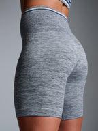 CHISEL MELANGE 8" Bike Short Grey Marl