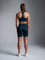 CHISEL MELANGE 8" Bike Short Navy Marl