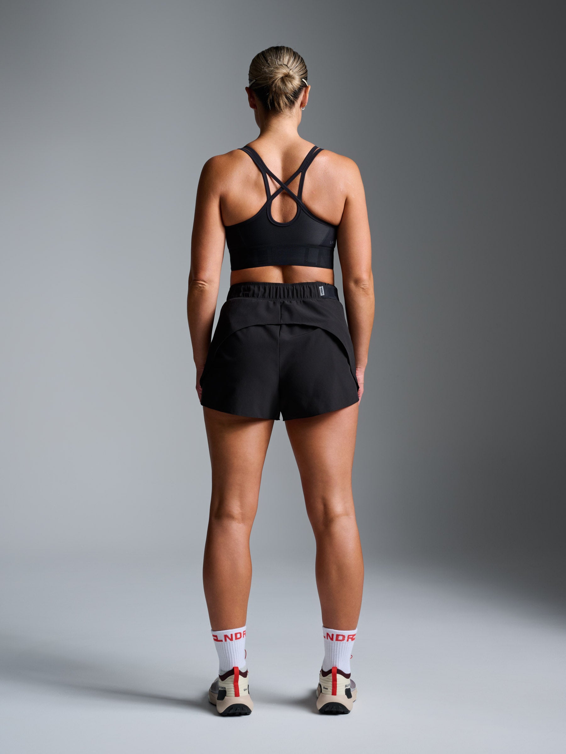 FLY RUN Recycled Short Black