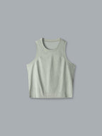 HERE TODAY MELANGE Cropped Tank Sage Marl