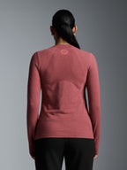 HERE TODAY MELANGE Long Sleeve Tee Earth Marl