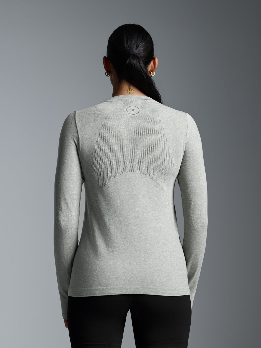 HERE TODAY MELANGE Long Sleeve Tee Sage Marl