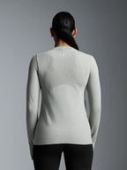 HERE TODAY MELANGE Long Sleeve Tee Sage Marl