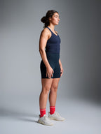 CROPPED MUSCLE TANK (RECYCLED) True Navy