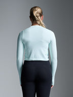 POWER CROP Long Sleeve Top Mint