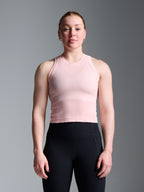 POWER CROP Tank Electric Peach