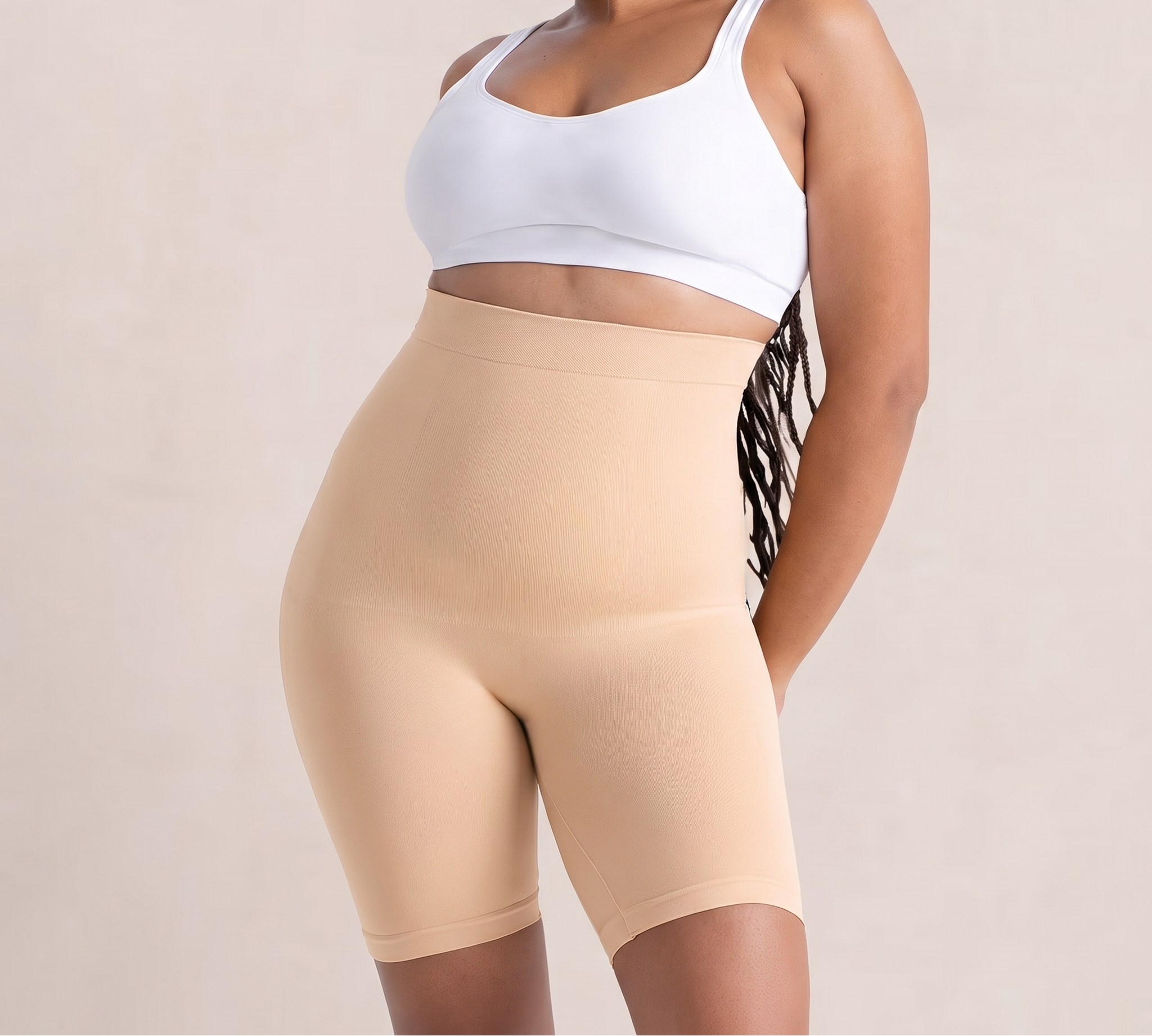 High-Waisted Tummy Control Shaper Shorts