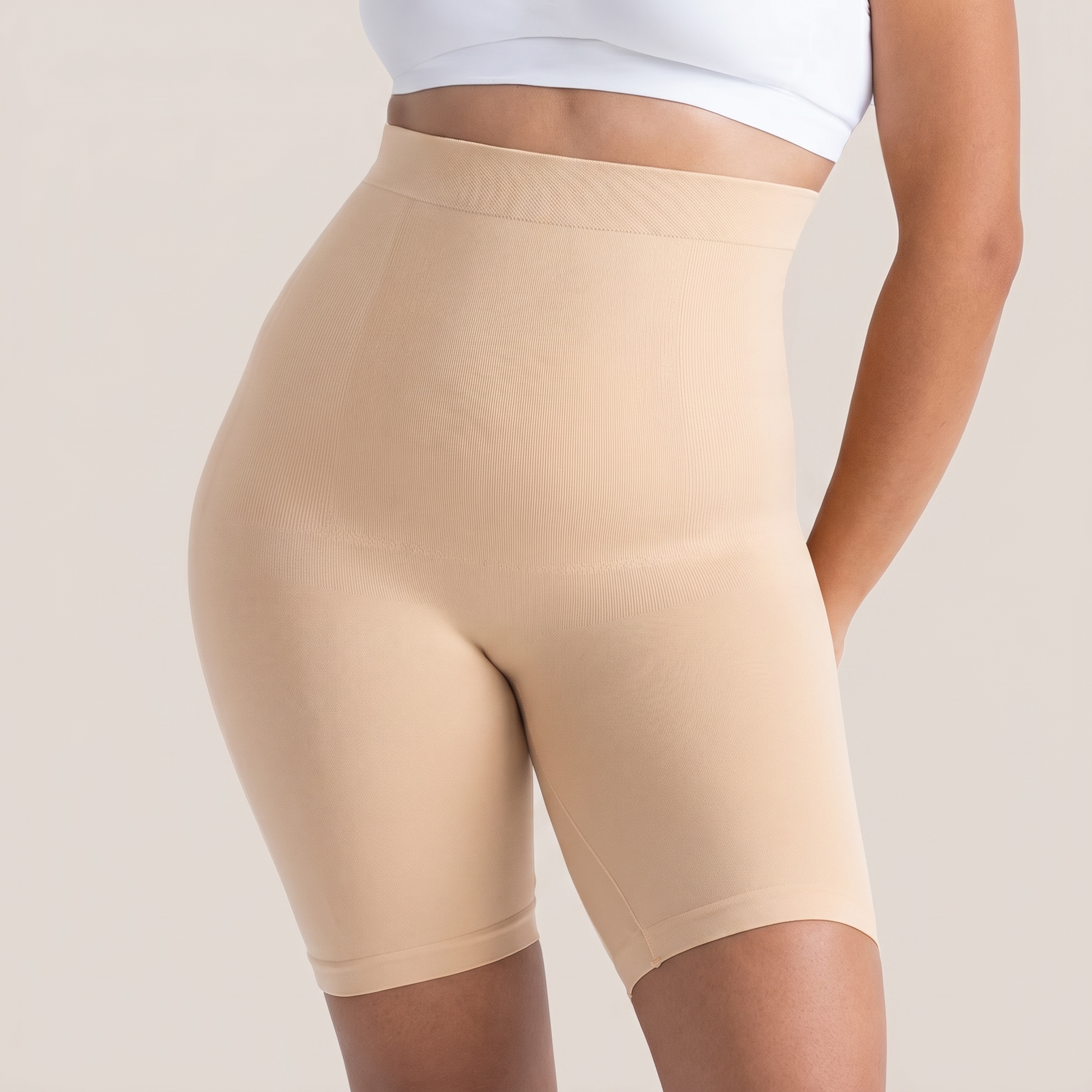 High-Waisted Tummy Control Shaper Shorts