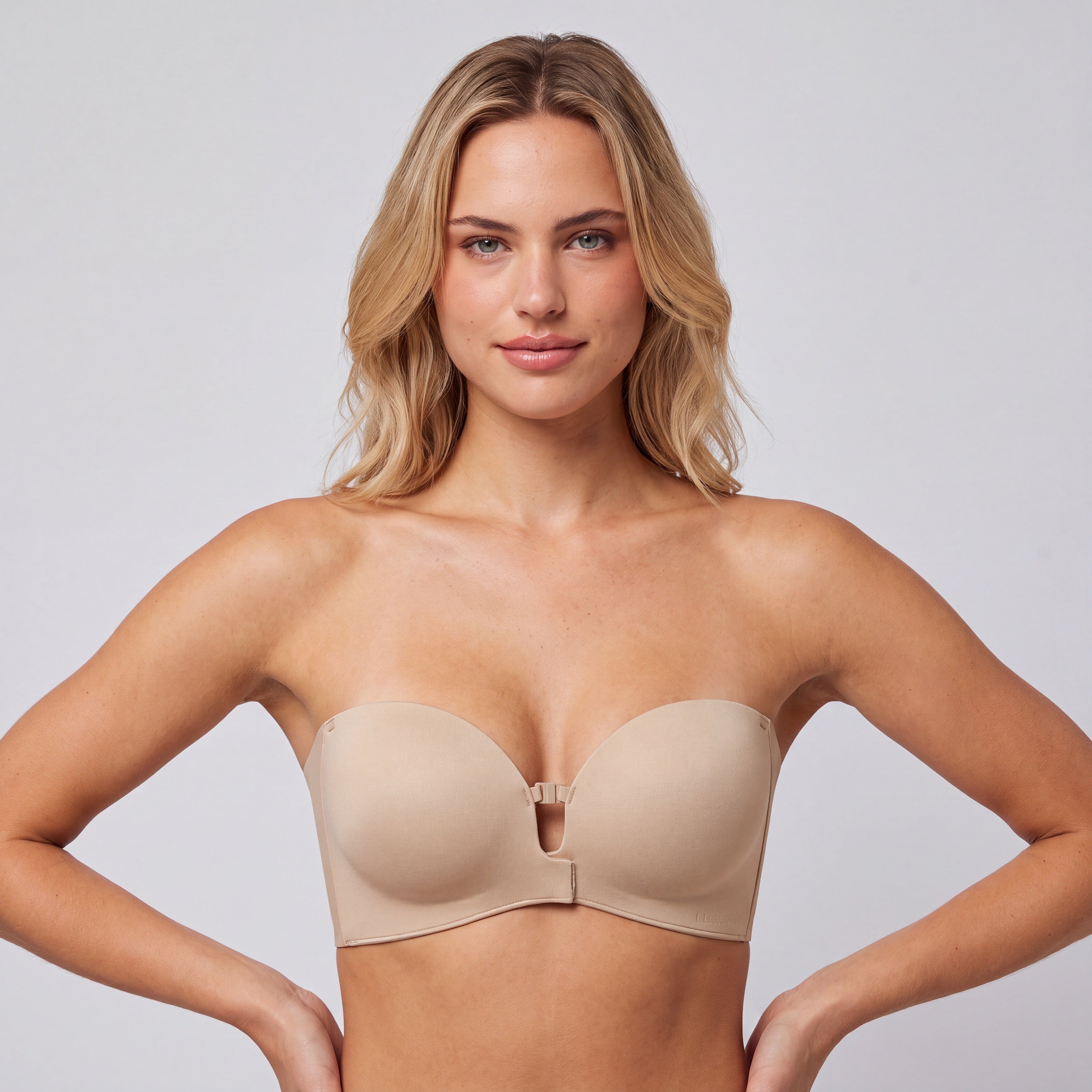 ComfyGrip Strapless Front Closure Bra